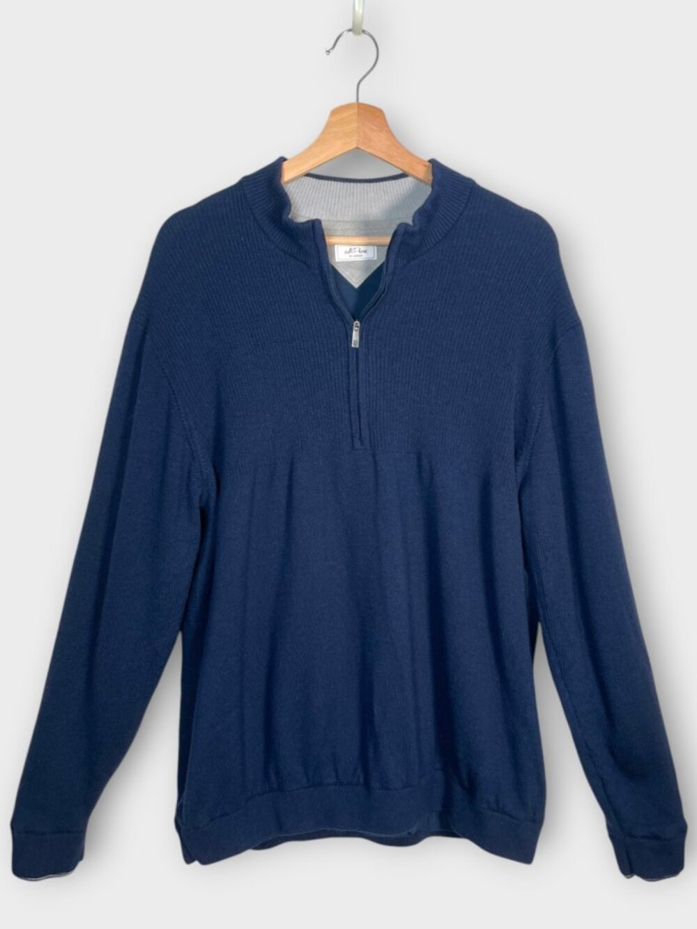 AdiPure by Adidas 1/4 Zip Sweater Pullover XL Wool Blend Lined Golf Performance